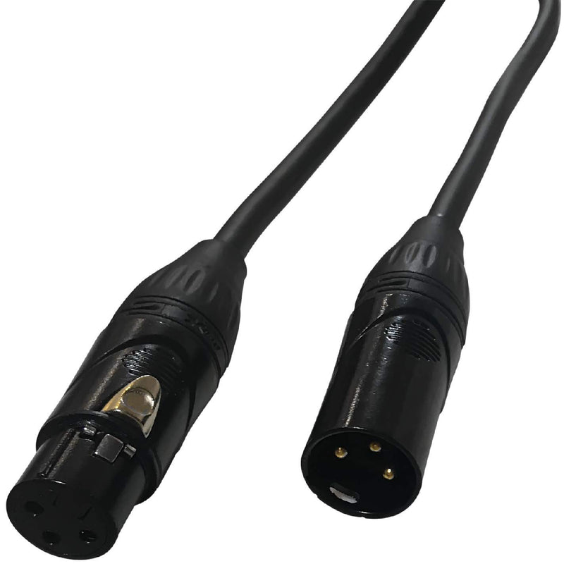 BRENDAZ XLR Male to XLR Female Cable, High Performance Pro 3-pin XLR Cable Compatible with Behringer XM8500, XM1800S, BA 85A Microphones or Eurolive, Europort PA Speaker System. (10-Feet) 10-Feet