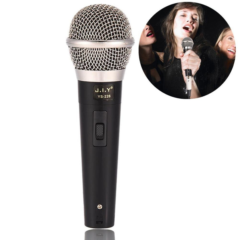 Goshyda Handheld Professional Mic Wired Dynamic Microphone Clear Voice for Karaoke Vocal Music Performance