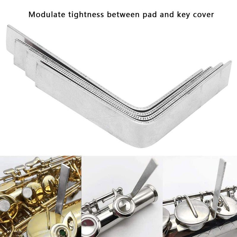 Saxophone Repair Tools, 4Pcs Steel Saxophone Repair Tools L‑Shaped Key Cover Correction Tool Soprano Alto Tenor Saxophone