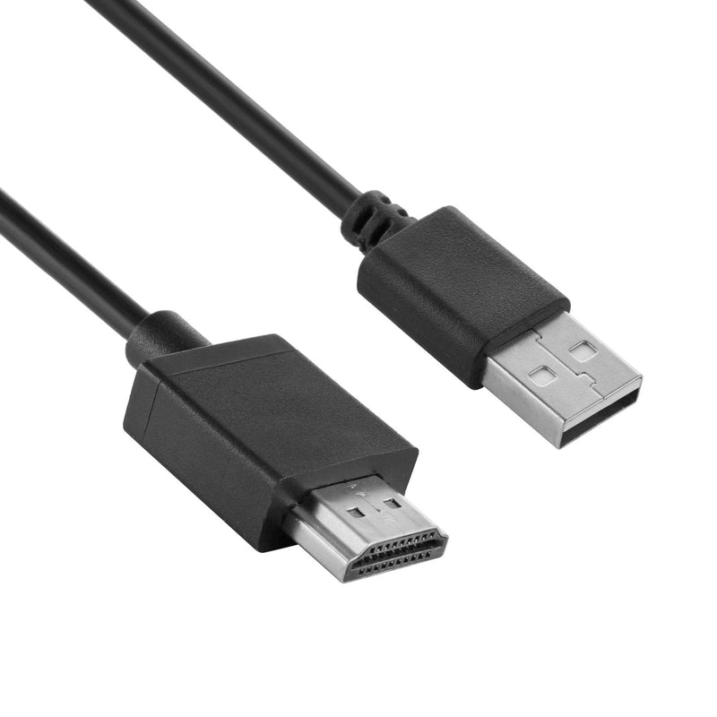 USB to HDMI Cable, HDMI to USB Cable, USB 2.0 Male to HDMI Male Charging Cord Replacement Charge Cable Compatible for All HDMI Devices (5.9ft, Only for Charging, No Video Transfer Function) 1.8m