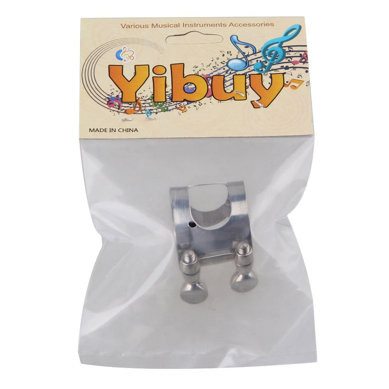 Yibuy Silver Nickel Plated Mouthpiece Ligature with Double Screws For Your Clarinet