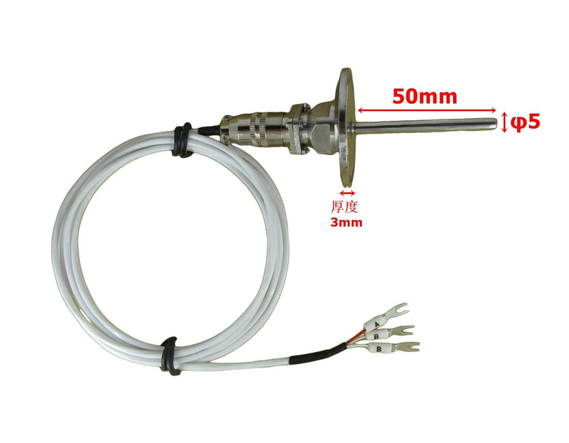 Tri-clamp Waterproof RTD PT100 Temperature Sensors with Telfon Cable & Detachable Connector