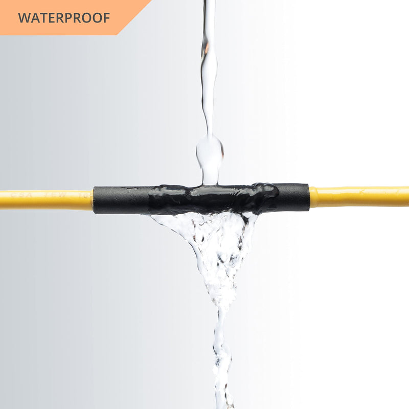 Wirefy 1/4" Heat Shrink Tubing - 4:1 Ratio - Adhesive Lined - Marine Grade Heat Shrink - 50 Feet Roll - Black 1/4" - 50 Feet