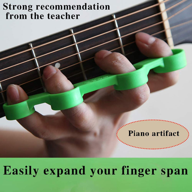 YILE Guitar Finger Expansion Plastic Finger Sleeve Finger Force Span Practing Trainer Tool Musical Instrument Accessories for Ukulele Piano Saxophone Beginner