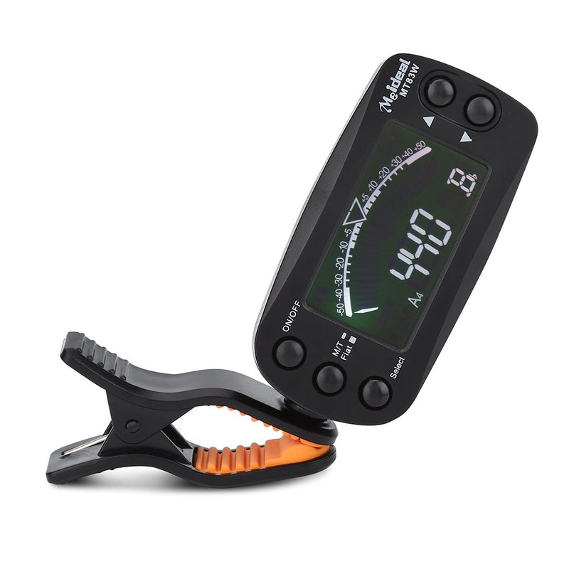 Tuner Metronome, Portable 2 in 1 Clip-on LCD Digital Tuner & Metronome for Guitar Bass Violin Ukulele String Instrument