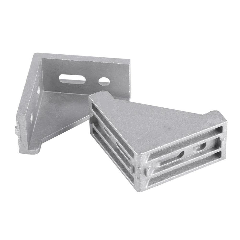 10 Pcs 3060 Aluminum Corner Bracket,58mmx 58mm x 28mm L Shape Right Angle Joint Bracket Fastener Home Hardware