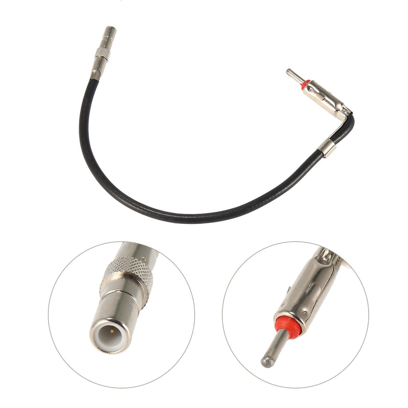 [AUSTRALIA] - X AUTOHAUX Car Radio Antenna 1 Male to 1 Female Adapter Right Angle Plug Cable Stereo Audio for Chrysler for Dodge for Ford for GM for Jeep 40-CR10 