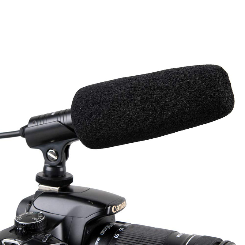 YICHUANG YC-CFM160 3.5mm Plug Professional DSLR Video Interview Microphone Mic for Canon Nikon Sony Panasonic Olympus DSLR Camera JVC Camcorder