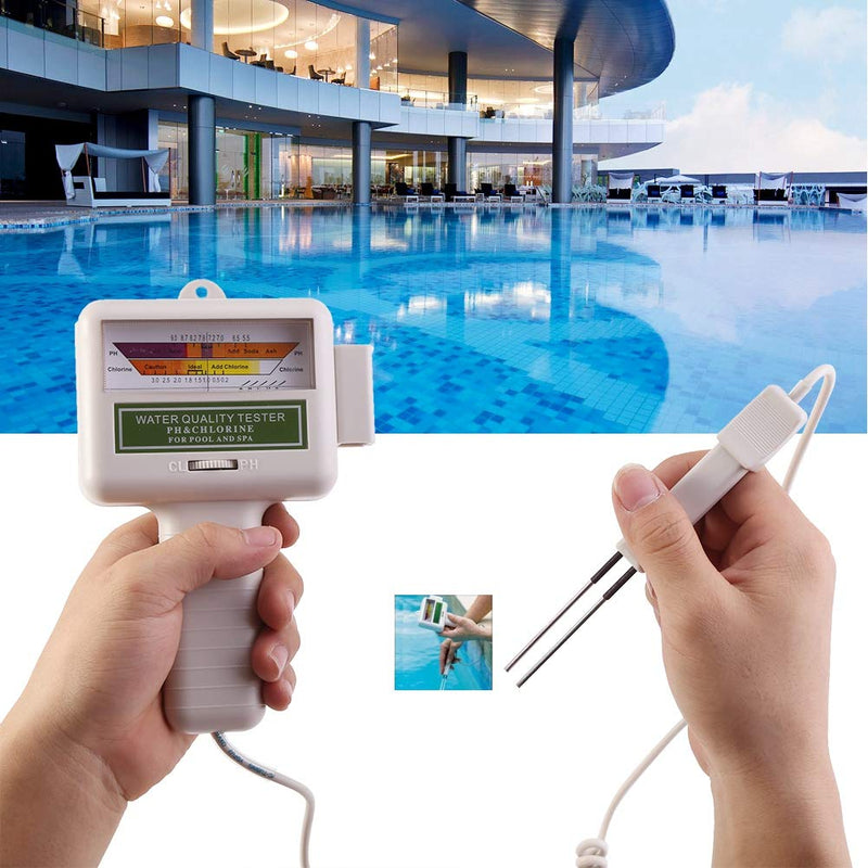 Bewinner PH Chlorine Tester Kit Portable Swimming Pool Spa Water Tester Electronic Water Quality Analysis Water Test Meter
