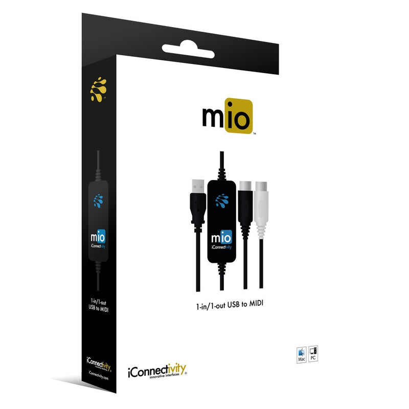 [AUSTRALIA] - iConnectivity mio 1-in 1-out USB to MIDI Interface for Mac and PC 