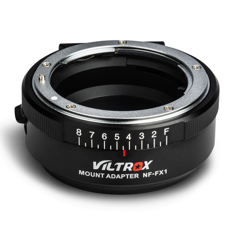 Viltrox NF-FX1 Manual Focus Lens Mount Adapter for Nikon G&D Mount Series Lens to Fuji FX Mirroless Camera X-T2 X-T3 X-T20 X-T10 X-E3 X-A3 X-PRO2 X-A20 with Aperture Dial NF-FX1(Manual Focus)