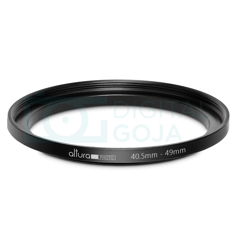 GOJA Altura Photo 40.5-49MM Step-Up Ring Adapter (40.5MM Lens to 49MM Filter or Accessory) + Premium MagicFiber Cleaning Cloth