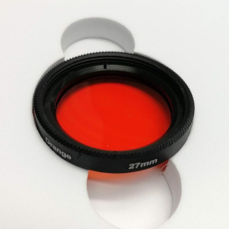 Balaweis Orange 27mm Full Color Lens Filter for 27mm Lens DSLR Camere Lens Microfiber Cloth