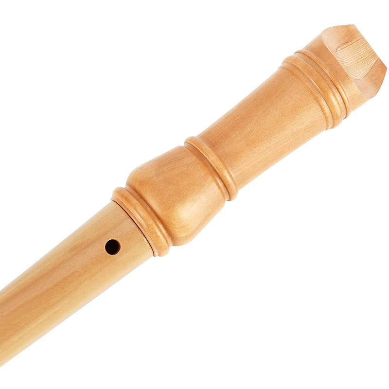 Recorder Instrument for Kids Adults Beginners Soprano Recorder Baroque Maple Wood C Key 3 Piece Recorder With Hard Case, Joint Grease,Fingering Chart And Cleaning Kit