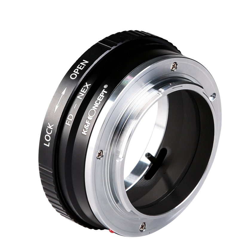 K&F Concept Lens Mount Adapter FD to NEX Copper Adapter Compatible with Canon FD FL Lens Compatible with Sony NEX E-Mount Camera