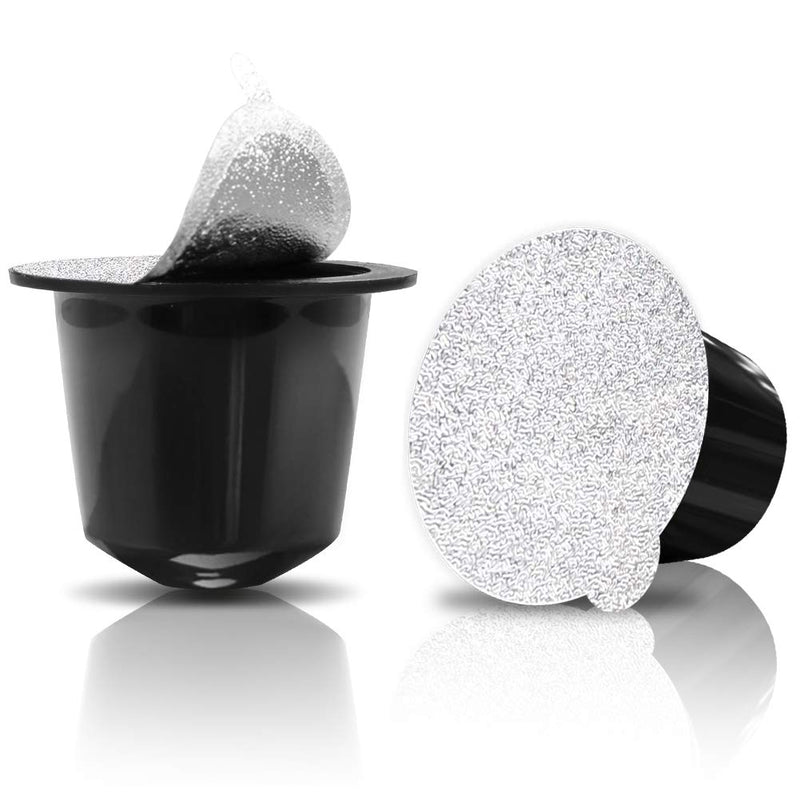 CAPMESSO Espresso Foils -Coffee Pod Seal Lids to Reusable Nespresso Capsules Refillable Pods Compatible with Nespresso Original Line Machines120PCS/Package Silver Color