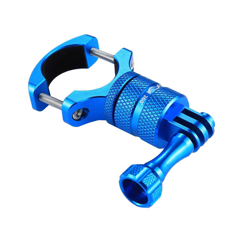 Handlebar Mount for GoPro, SLFC Bike Mount, 360° Rotation, Sturdy&Durable, Compatible with All GoPro Models, Great for Capture Your BMXing/Mountain Biking Escapades/Film a First-Person View (Blue) Blue