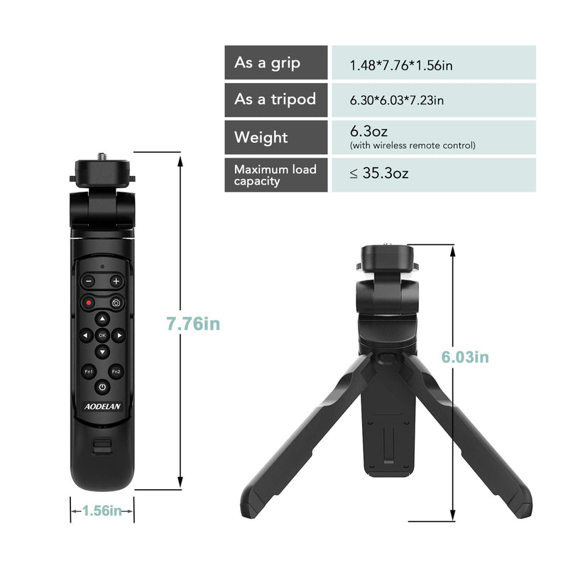 Wireless Shooting Grip and Tripod Camera Remote Contral Shutter Release for Nikon COOLPIX B600, A1000, P1000, Z50, P950