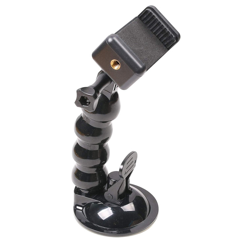 [AUSTRALIA] - Flexible Gooseneck Extension Suction Cup Car Mount Holder with Phone Holder for Gopro Hero 10 Black,Hero 9/8/7/6/5 Black,4 Session,4 Silver,3+,iPhone,Samsung Galaxy,Google Pixel and More 