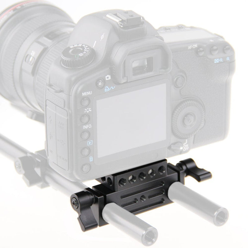 [AUSTRALIA] - CAMVATE Camera Baseplate with 15mm Railblock for DSLR Rig 15mm Rod Rail Support System - 1236 
