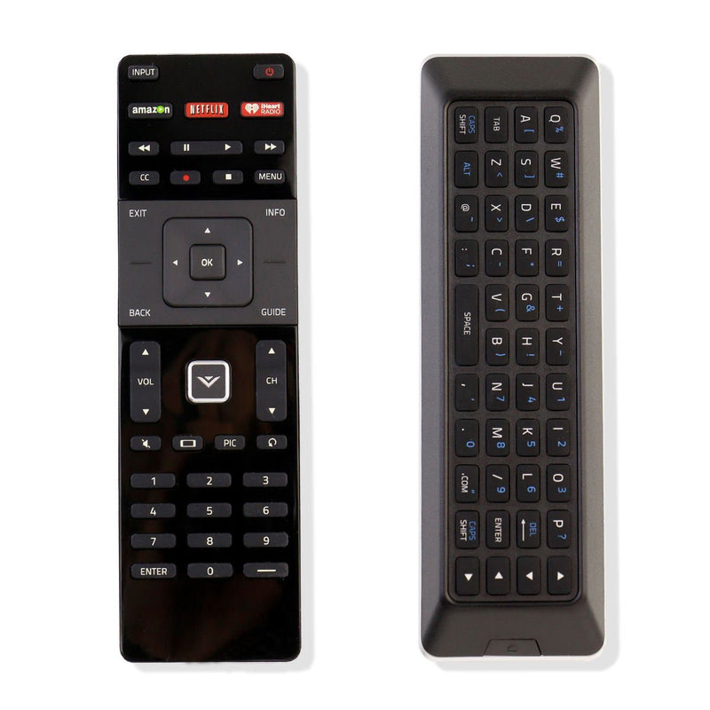 New QWERTY Dual Keyboard Remote XRT500 for Vizio Smart TV with Backlight Netflix iHeart Radio Shortcut Key M55C2 M60-C3 RS65B2 RS120-B3 M43-C1