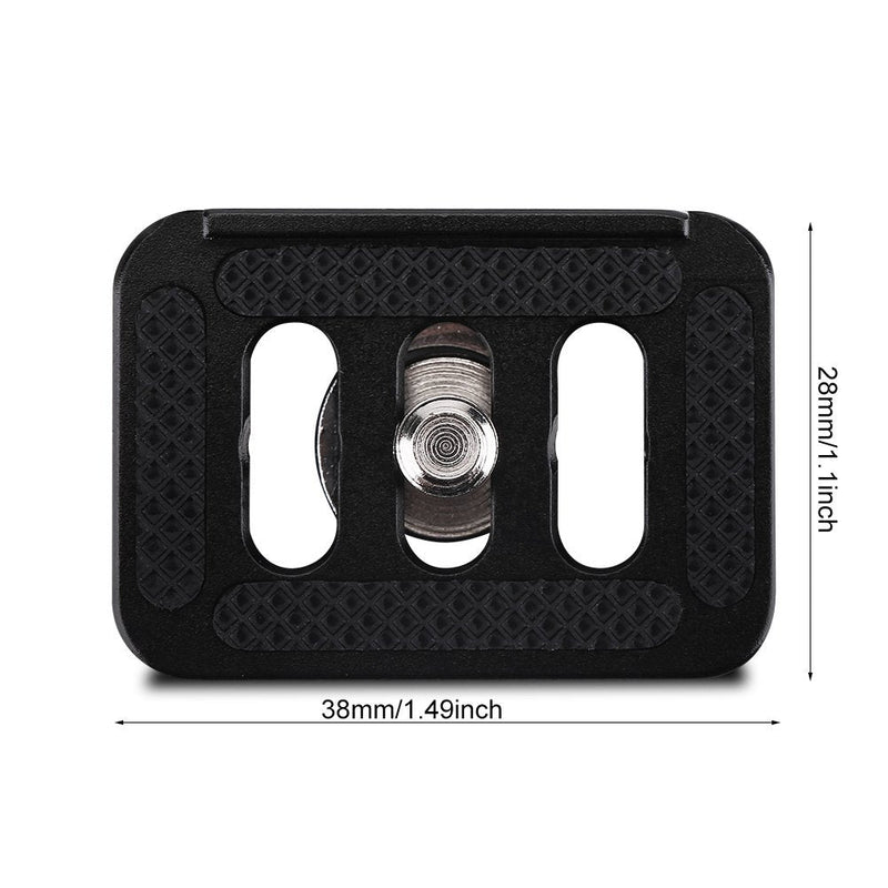 [AUSTRALIA] - Quick Release Clamp Adapter, Mini Portable Aluminium Alloy Quick Release Plate Camera Mount Tackle Photography Accessory for SIRUI TY-C10 T005 / T-025 Ball Head 