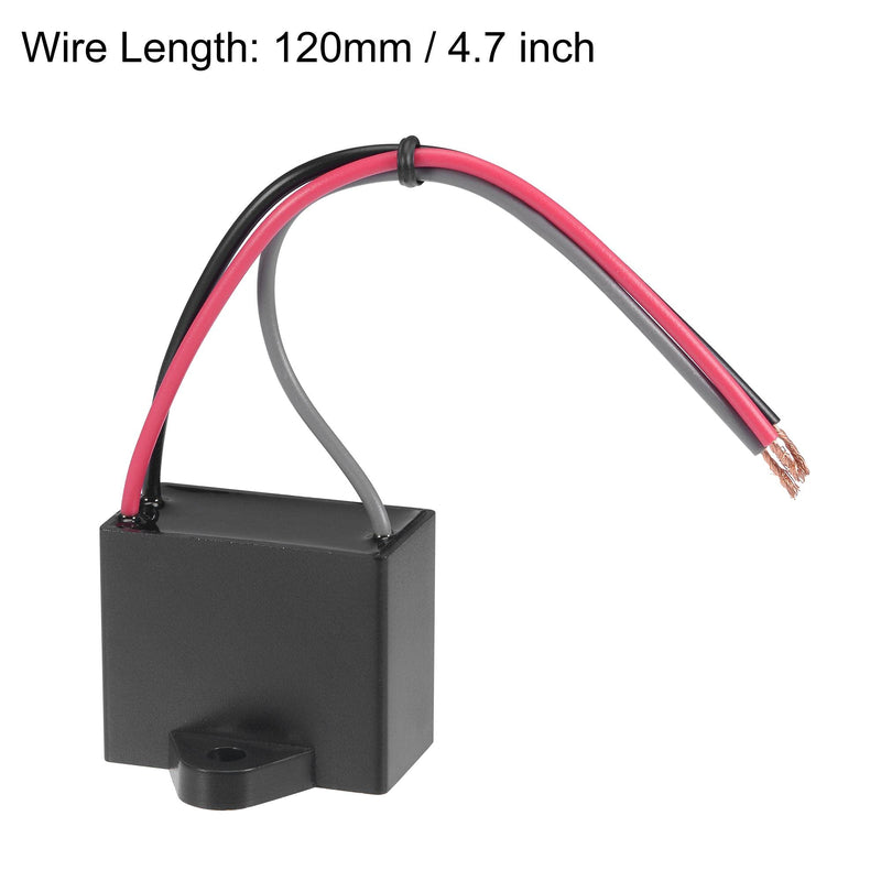 [AUSTRALIA] - uxcell Ceiling Fan Capacitor CBB61 1.5/3uF 350V AC 3 Wires Metallized Polypropylene Film Capacitor 38x31x21mm for Electric Fan Pump Motor Generator 3Pcs 