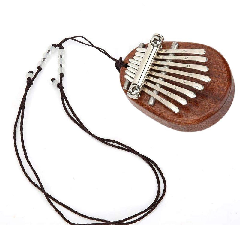 joybox 8 Keys Thumb Piano Mini Kalimba Thumb Piano Portable Piano exquisite Thumb Piano Solid Wood Finger Piano Pendant Musical Instrument Beginners Gift