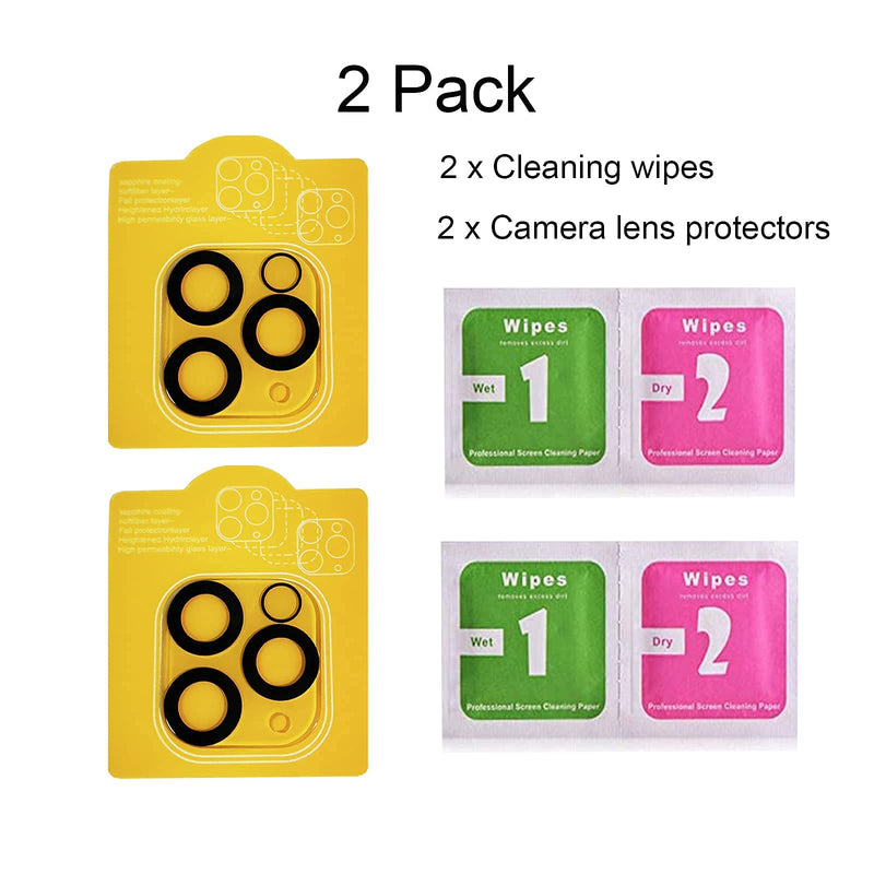 2 Pack Compatible with iPhone 11 Pro Camera Lens Protector Clear, iPhone 11 Pro Camera Lens Protector, iphone 11 Pro Camera Cover, iphone 11 Pro Camera Protector Accessories (Clear)