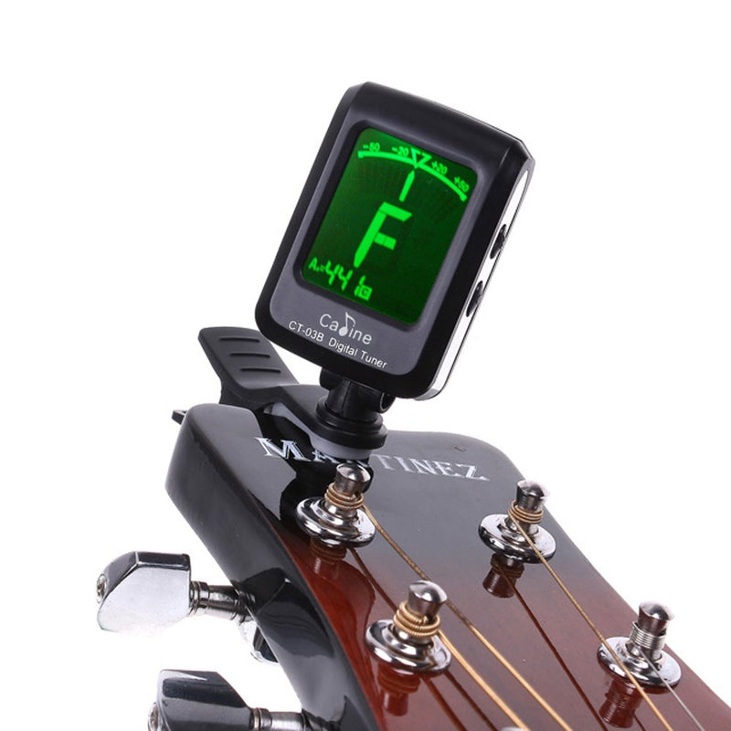 CT-03B Quick Clip-On LCD Tuner for Digital Chromatic, Bass, Violin, Ukulele