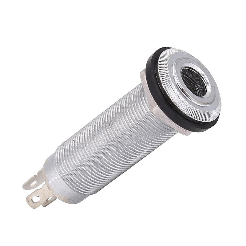 [AUSTRALIA] - Bnineteenteam Guitar Output Jack Plug Socket, Threaded Cylinder Guitar Socket Connector 1/4inch for Electric Guitar Bass sliver 