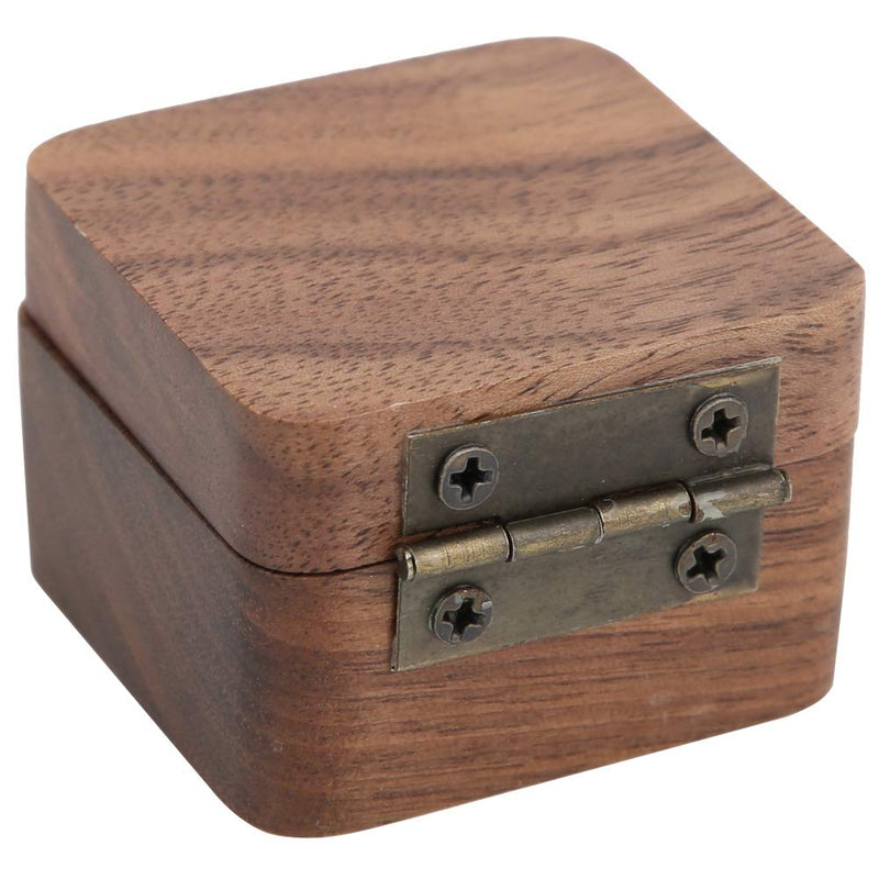 Bnineteenteam Guitar Wood Picks Box,Acacia Wood Square Guitar Pick Box Plectrum Container for Guitar Standard Picks