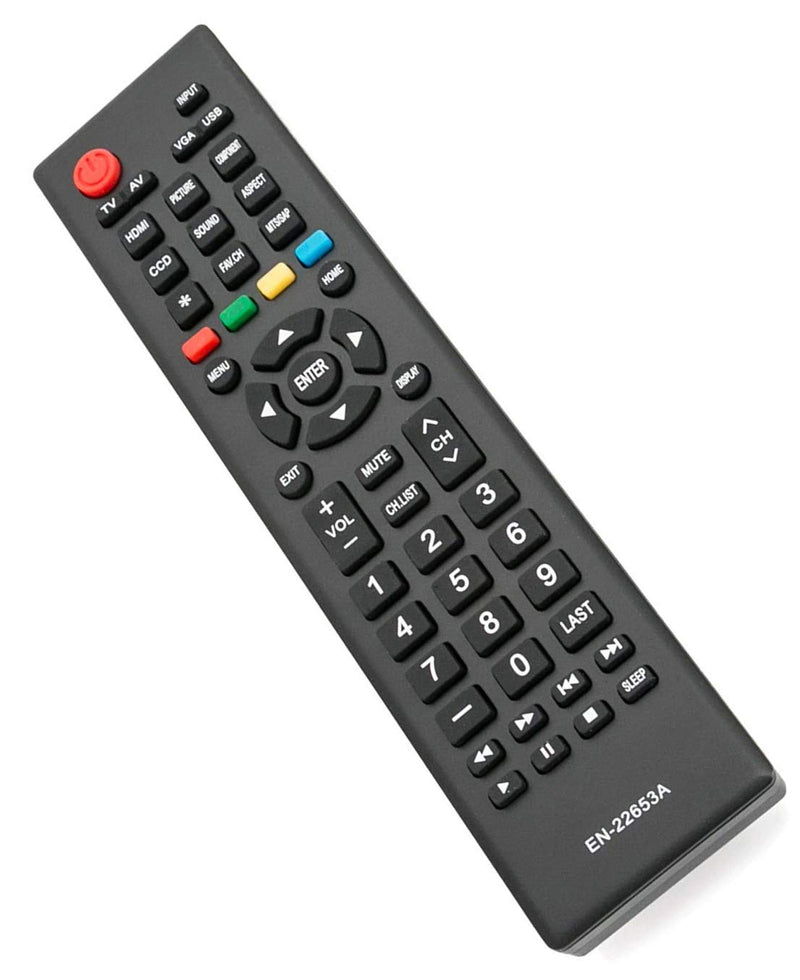 EN-22653A Remote Control Compatible with Hisense TV 32K20D 46K360M 32A320 39A320 50K20D 40H3 50H3 50K23DG 40H3 40K360MN 46K360MN 46K360MV1 46K360MV2 40K24D 50H3B 40K360M 40K20D