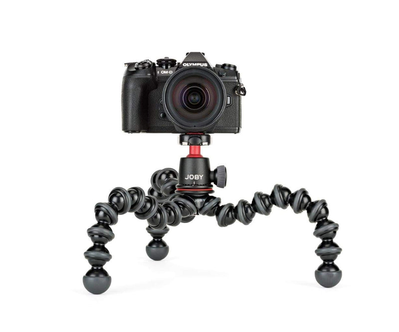 Joby JB01507 GorillaPod 3K Kit. Compact Tripod 3K Stand and Ballhead 3K for Compact Mirrorless Cameras or Devices up to 3K (6.6lbs). Black/Charcoal.