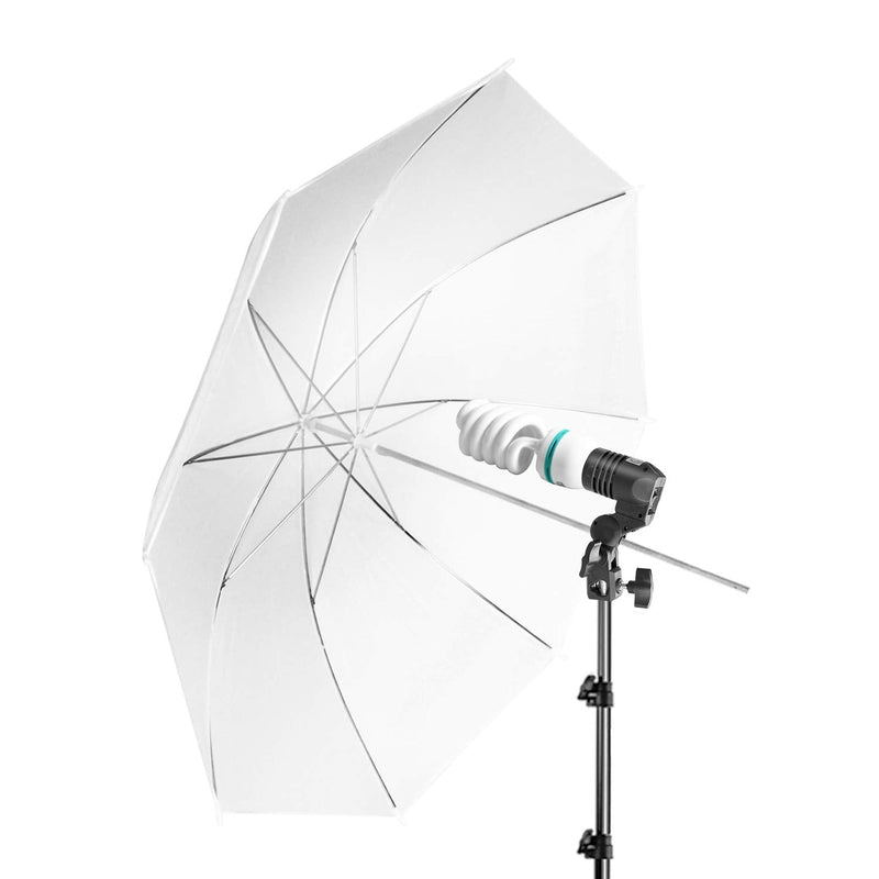 LimoStudio [2 Pack] 33 inch / 84 cm Diameter White Translucent Photo Reflector Umbrella for Photo Video Studio, Lighting Diffuser, AGG124-A