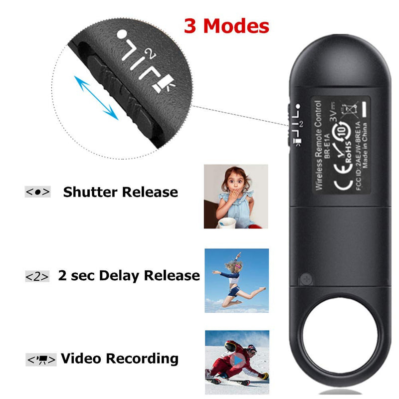 [AUSTRALIA] - PHOLSY Camera Wireless Remote Commander Shutter Release Compatible with Canon 850D 90D EOS-R 200D-II 250D 6D-MarkII 77D 800D M6-MarkII M50 G5X-MarkII G7X-MarkIII SX70HS Replace Remote Control BR-E1 BT remote For Canon 