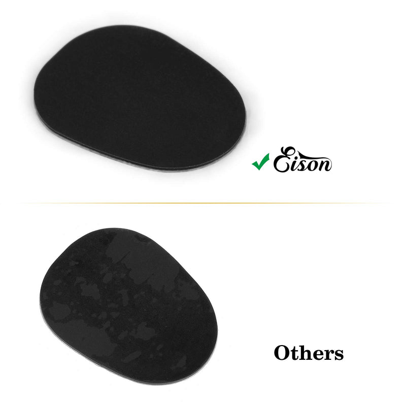 24 Pieces Eison Food Grade Alto Tenor Saxophone Mouthpiece Cushions Sax Clarinet Mouthpiece Patches Pads Cushions 0.8mm Thick Rubber Strong Adhesive, Black