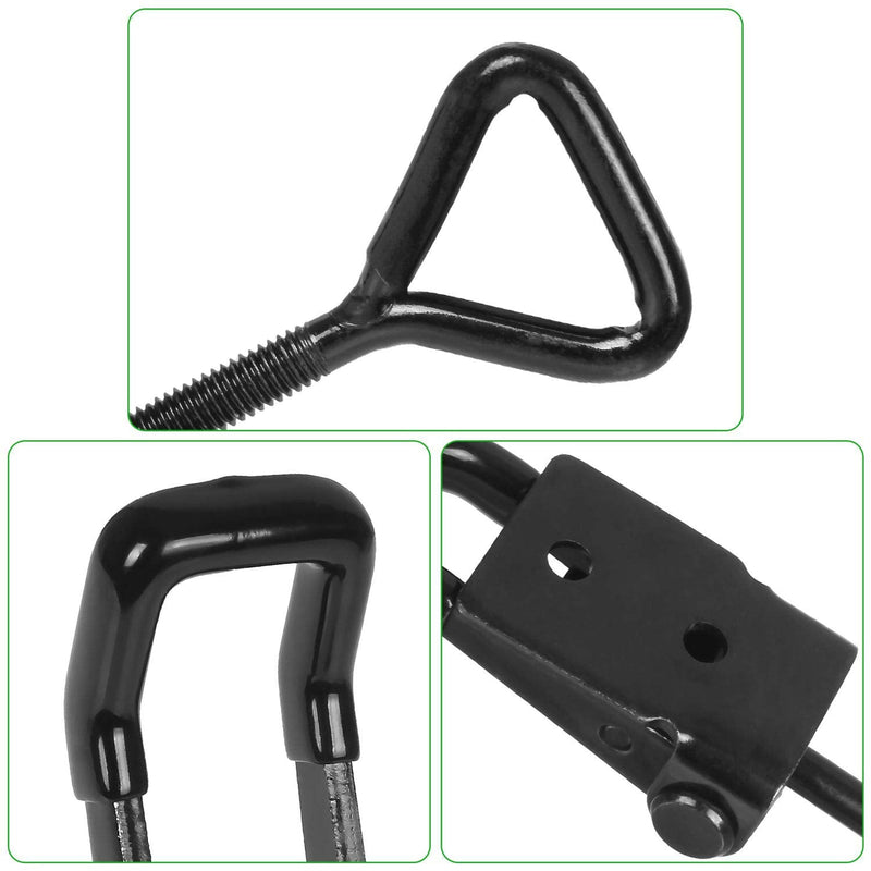 6Pack Adjustable Toggle Latch Clamp 550 lbs Holding Capacity Toggle Latch Hasp Clamp GH-4002 Quick Release Pull Latch Black Metal Draw Latch for Door, Box Case Trunk, Smoker Door, Jig Black-6pcs -550lbs