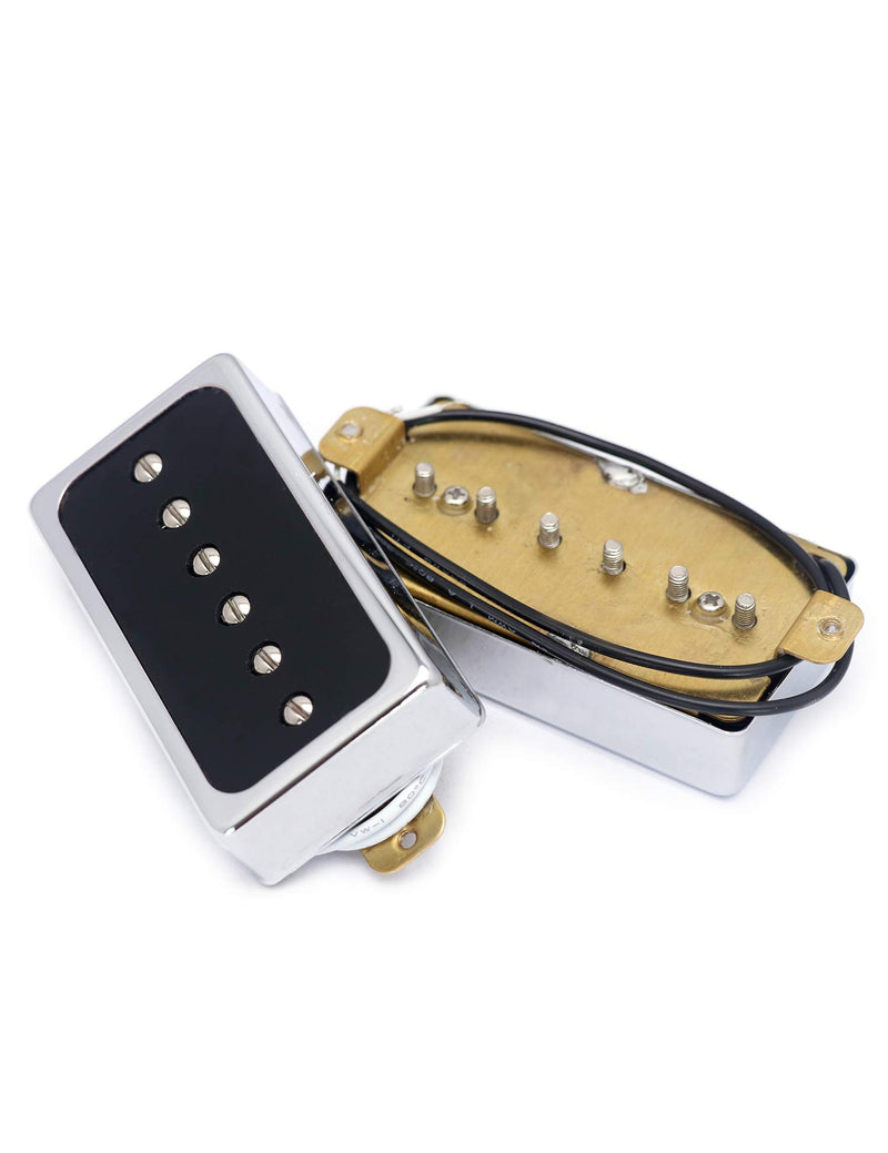 Metallor Humbucker Pickups Bridge and Neck Set for Les Paul P90 Style Electric Guitar. (CR)