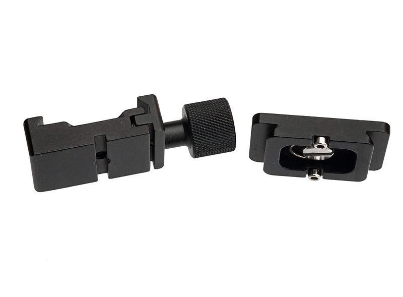 Fotasy 25mm Arca Swiss Type Clamp, Arca QR Clamp, 25 mm Arca Clamp, Small Tiny, Light Weight, Arca Swiss Clamp, Quick Release Clamp, Tripod Mount Adapter, for Tripod Head Monohead, 25mm Arca Plate 90mm