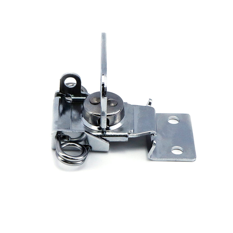 MY MIRONEY 4-Pack Silver Spring Loaded Butterfly Twist Latch and Keeper Metal Hardware Toggle Clamp Hasp Box Chest Closure with Screws for Flight Case,2.17" x 2.05" Silver;2.17" x 2.05"