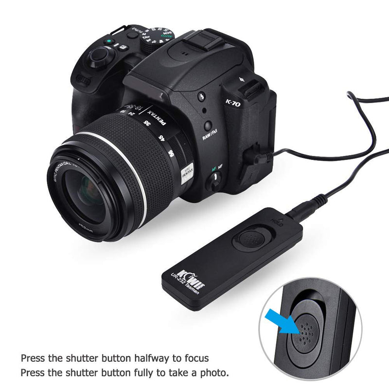 Kiwifotos RR-100 Remote Shutter Release Cord for Fuji Fujifilm X-T3 X-T4 X-T2 X-T1 X-T30 X-T20 X-T10 X-T100 X100V X100F X100T X-PRO3 X-PRO2 X-H1 GFX 100 GFX 50S GFX 50R X-E3 X-A5 X-A10 and More For Fujifilm F3