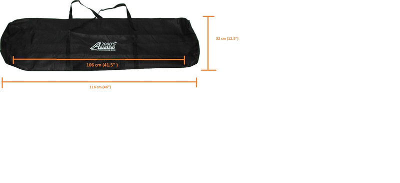 [AUSTRALIA] - Audio2000'S ACC4395-99 Dual-Pack Speaker Stand Canvas Carrying Bag with a Divider Flap 