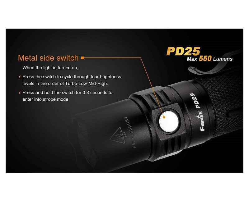 Fenix PD25 550 Lumens LED Flashlight