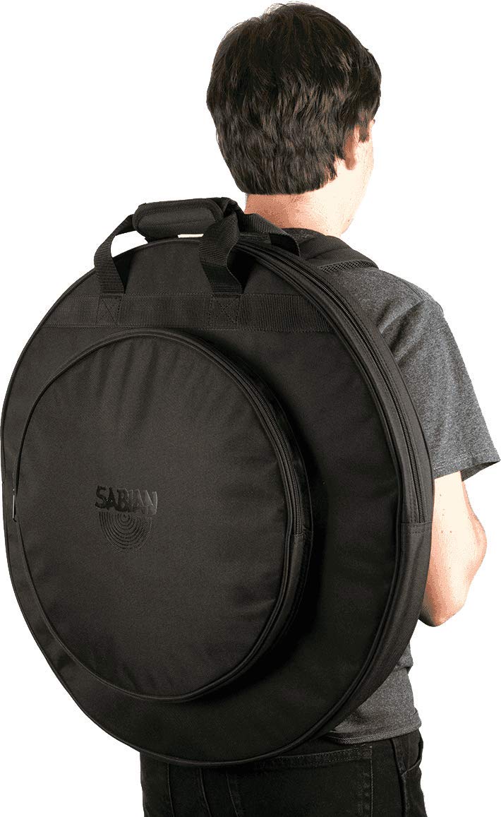 Sabian Quick 22 Black Out Cymbal Bag, Sabian QCB22 Quick 22 Cymbal Bag with Backpack Straps