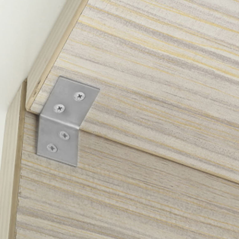 MroMax 20PCS Right Angle Bracket Corner Bracket 1.06" x 0.75" (L x W) Galvanized Angle Bracket Fastener Right Angle Bracket Suitable for Furniture Wooden Cabinet