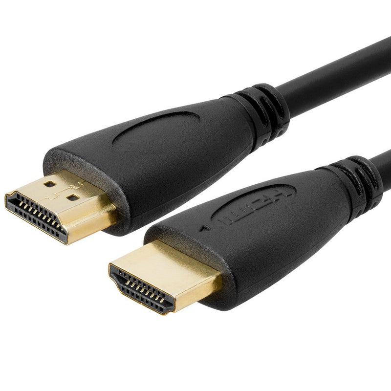 [AUSTRALIA] - Cmple - Ultra Slim High Speed HDMI Cable HDMI 2.0 HDTV Cable - Supports Ethernet 3D 4K and Audio Return - 3FT (2 Pack) 3FT (2 PACK) Black 