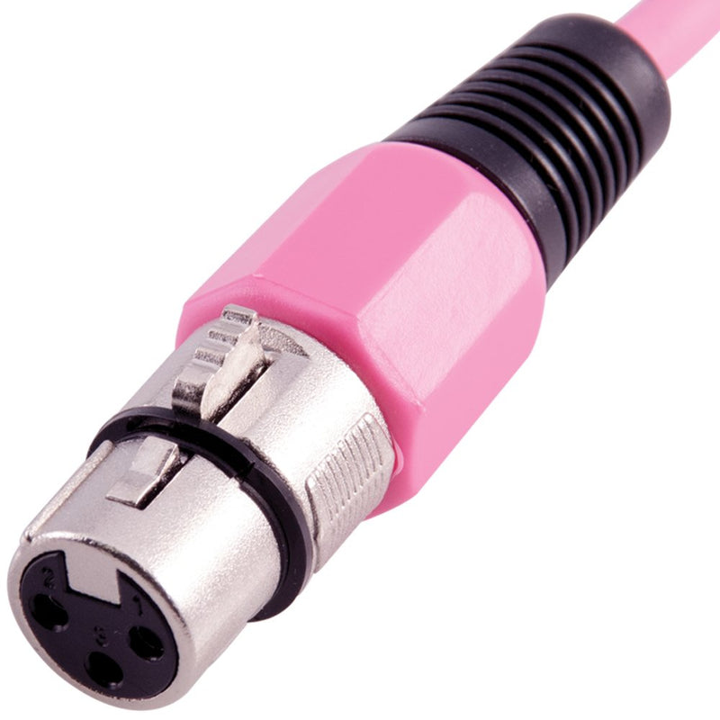 [AUSTRALIA] - Grindhouse Speakers - LEXLR-3Pink - 3 Foot Pink XLR Patch Cable - 3 Foot Microphone Cable Mic Cord 