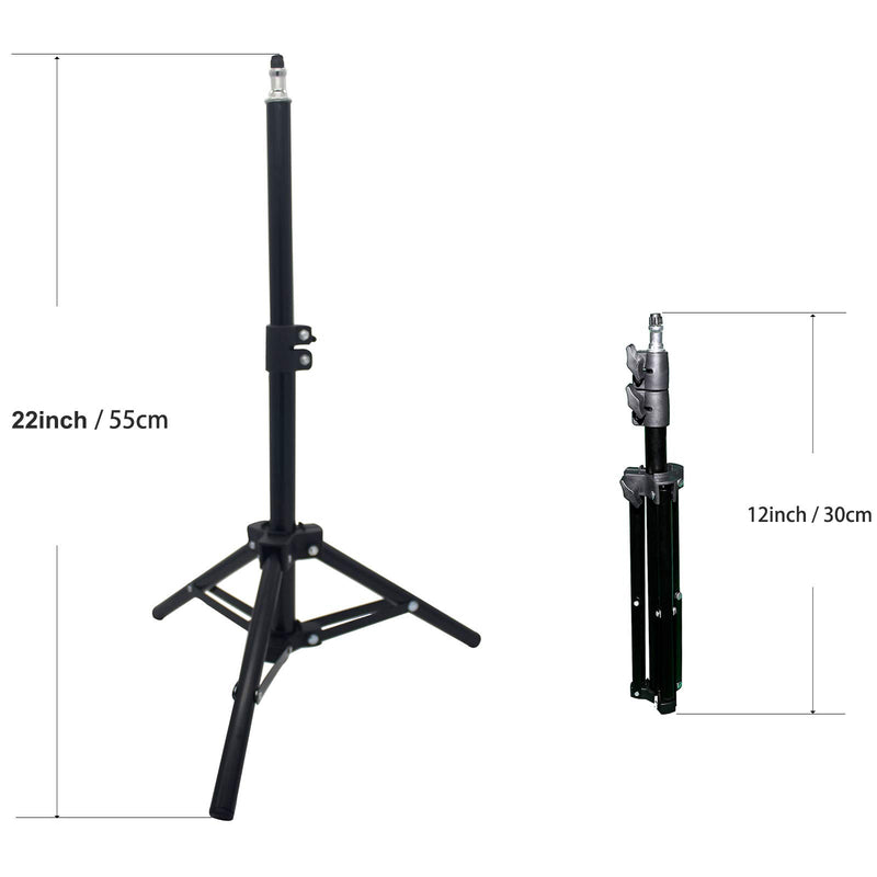 Seaigle Mini Light Stand 22inch/55cm Tabletop Light Stand Photography for Ring Light Video Recording Photo Studio Lighting