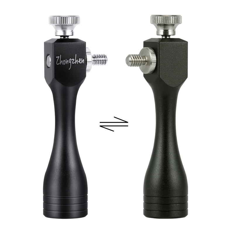 Zhongzhen Binocular Tripod Adapter 1/4"-20Inch Thread, Quick Release Adapter for Attaching Binoculars to a Tripod Detachable Mount（Black） Connection screws X1